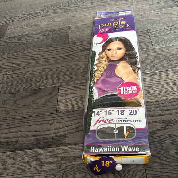 Premium purple pack human Hair blend Extensions Hawaiian Wave - Picture 4 of 15